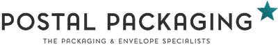 Logo for Postal Packaging, the packaging and envelope specialists, with a star icon.