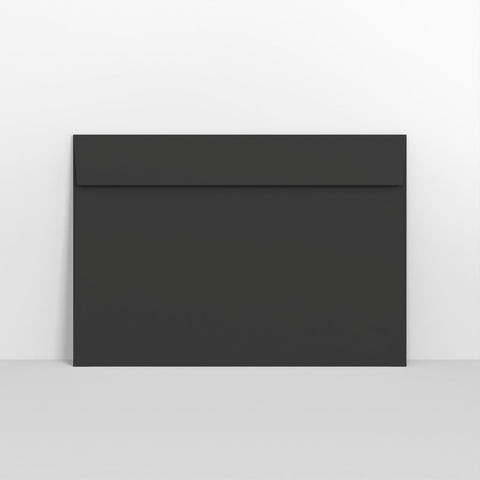 Black Coloured Peel and Seal Envelopes - Without Window C4 - 229 x 324mm