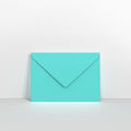 Robin Egg Blue Coloured Gummed V Flap Envelopes - 125 x 175mm