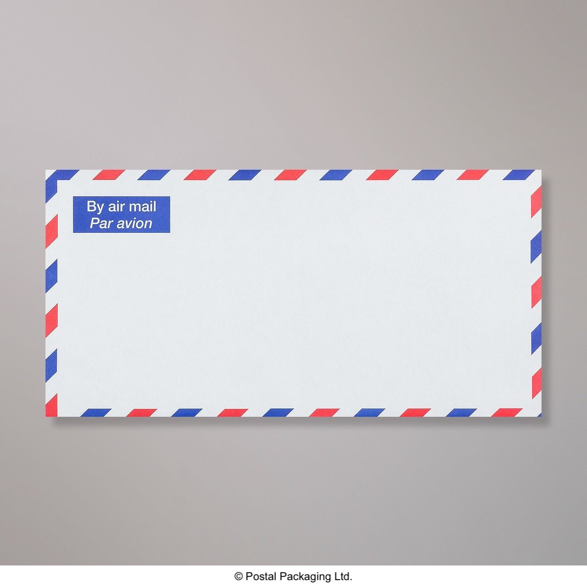 White Blue Opaque Gummed Business Envelopes - 75gsm Without Window DL - 110 x 220mm