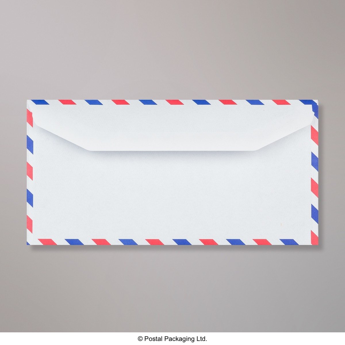 White Blue Opaque Gummed Business Envelopes - 75gsm Without Window DL - 110 x 220mm