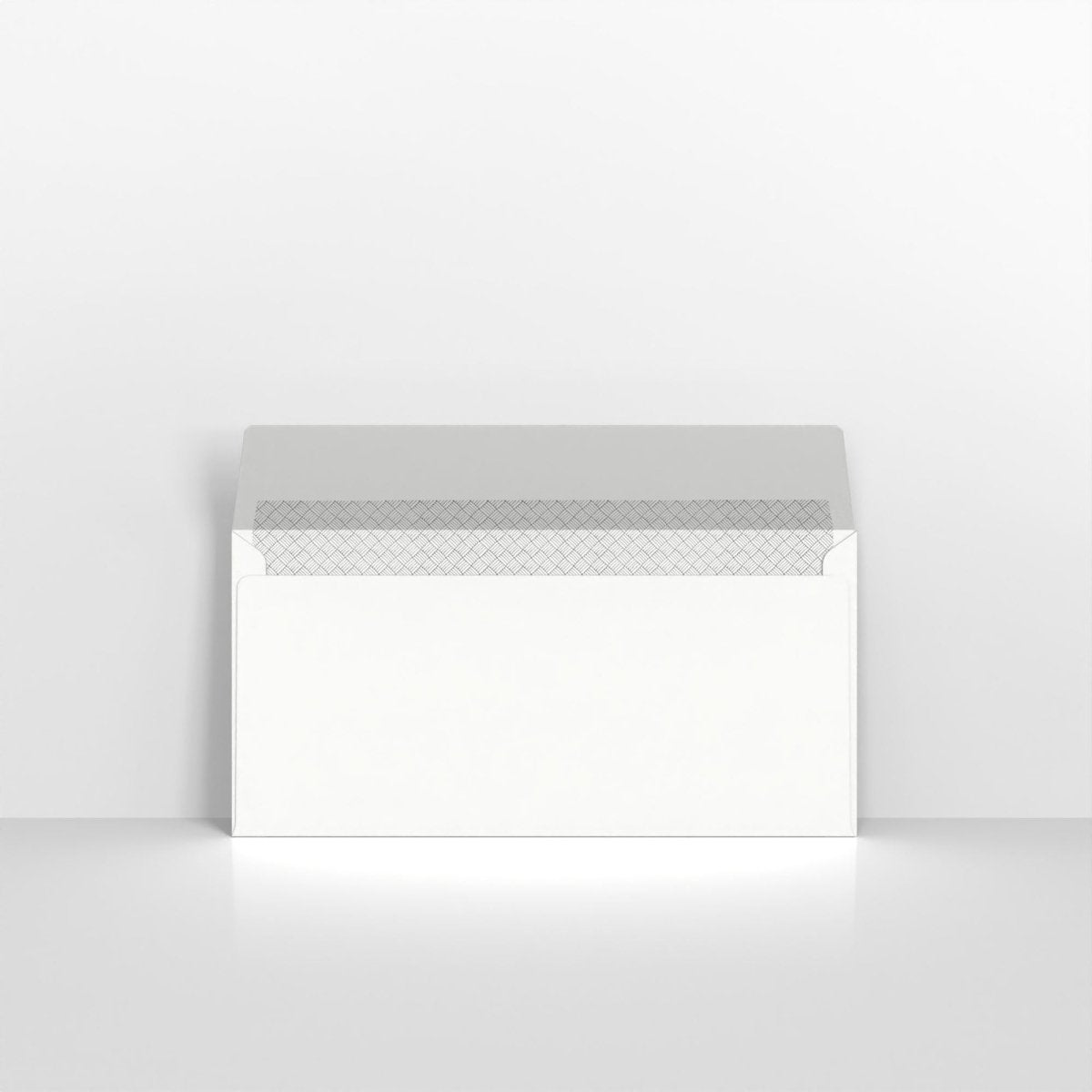 White Blue Opaque Peel and Seal Business Envelopes - No Without Window DL - 110 x 200
