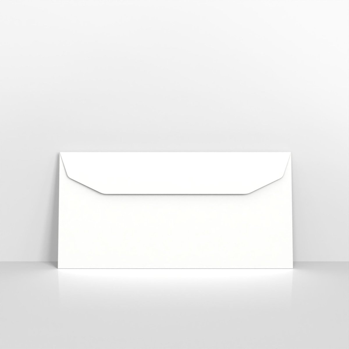 White Blue Opaque Gummed Business Envelopes - 90gsm Without Window DL - 110 x 220mm