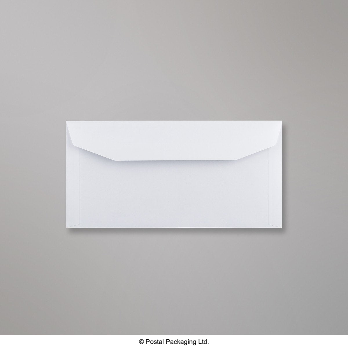 White Blue Opaque Gummed Business Envelopes - 90gsm With Window DL+ - 114 x 229mm