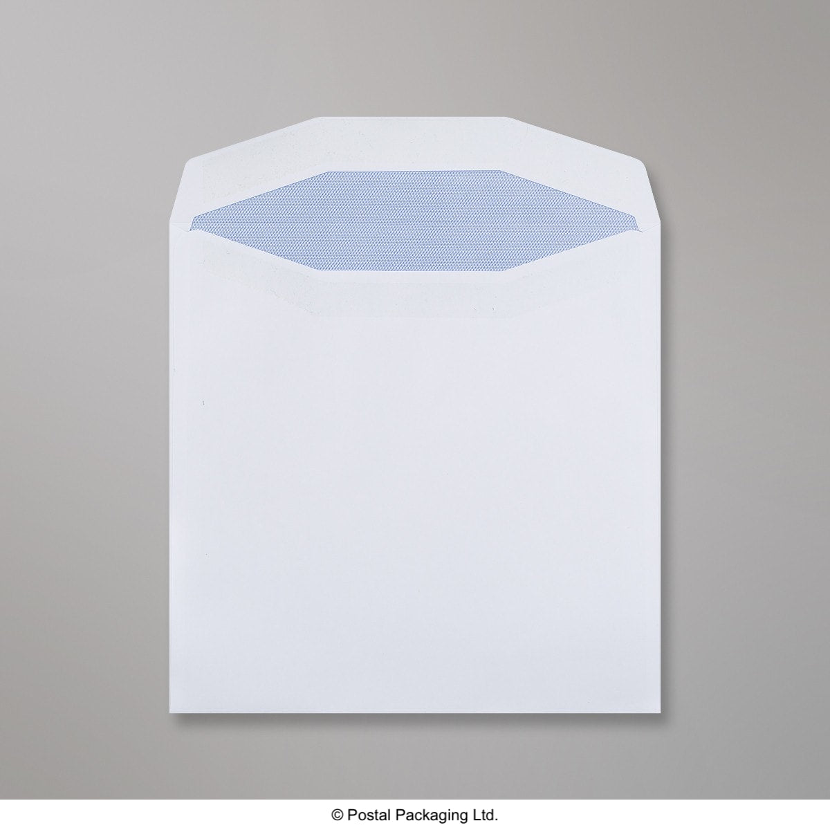 White Blue Opaque Self Seal Business Envelopes - With Window Wallet Square - 220 x 220mm