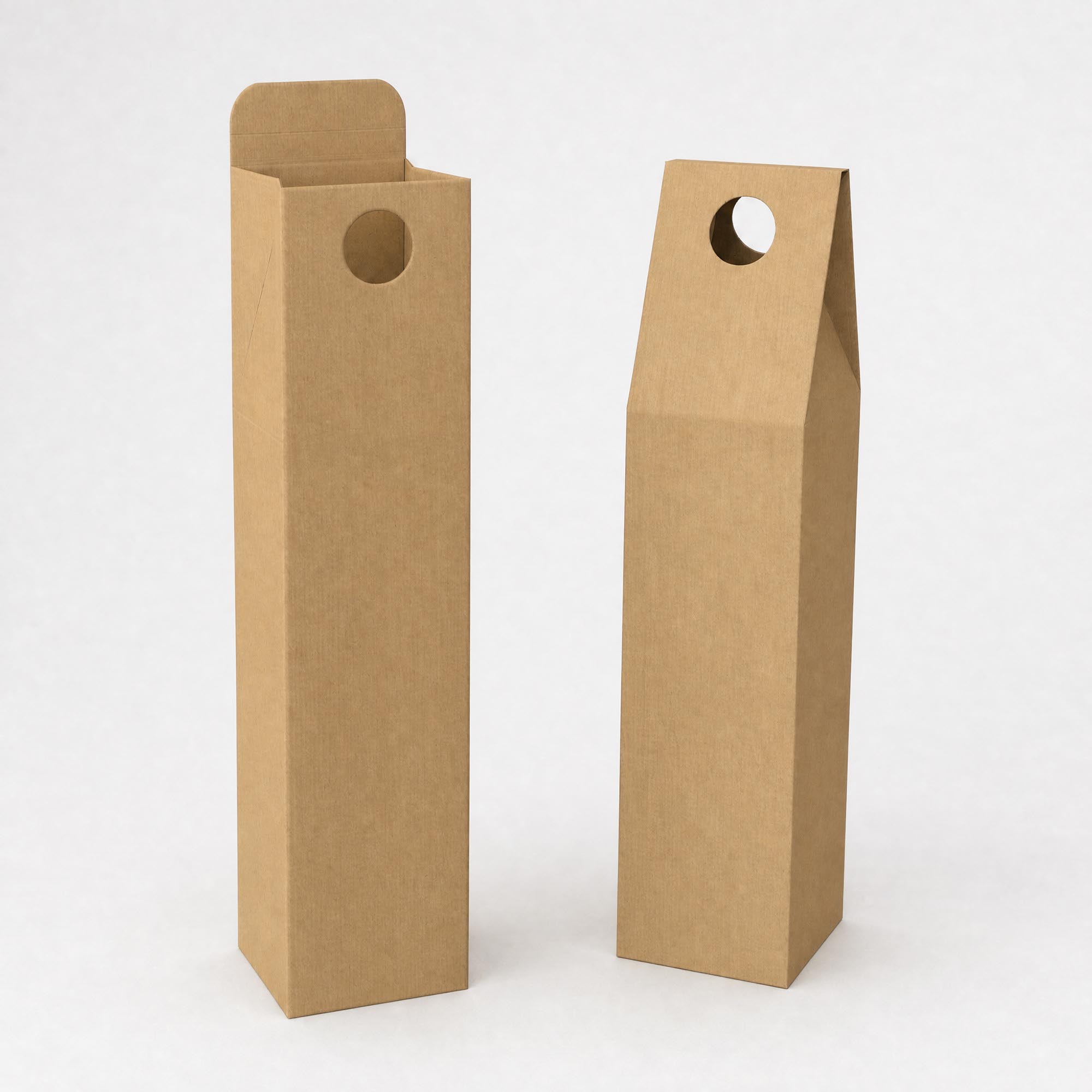 Wine Bottle Packing Boxes (75cl) - Without Window 90 x 90 x 390mm