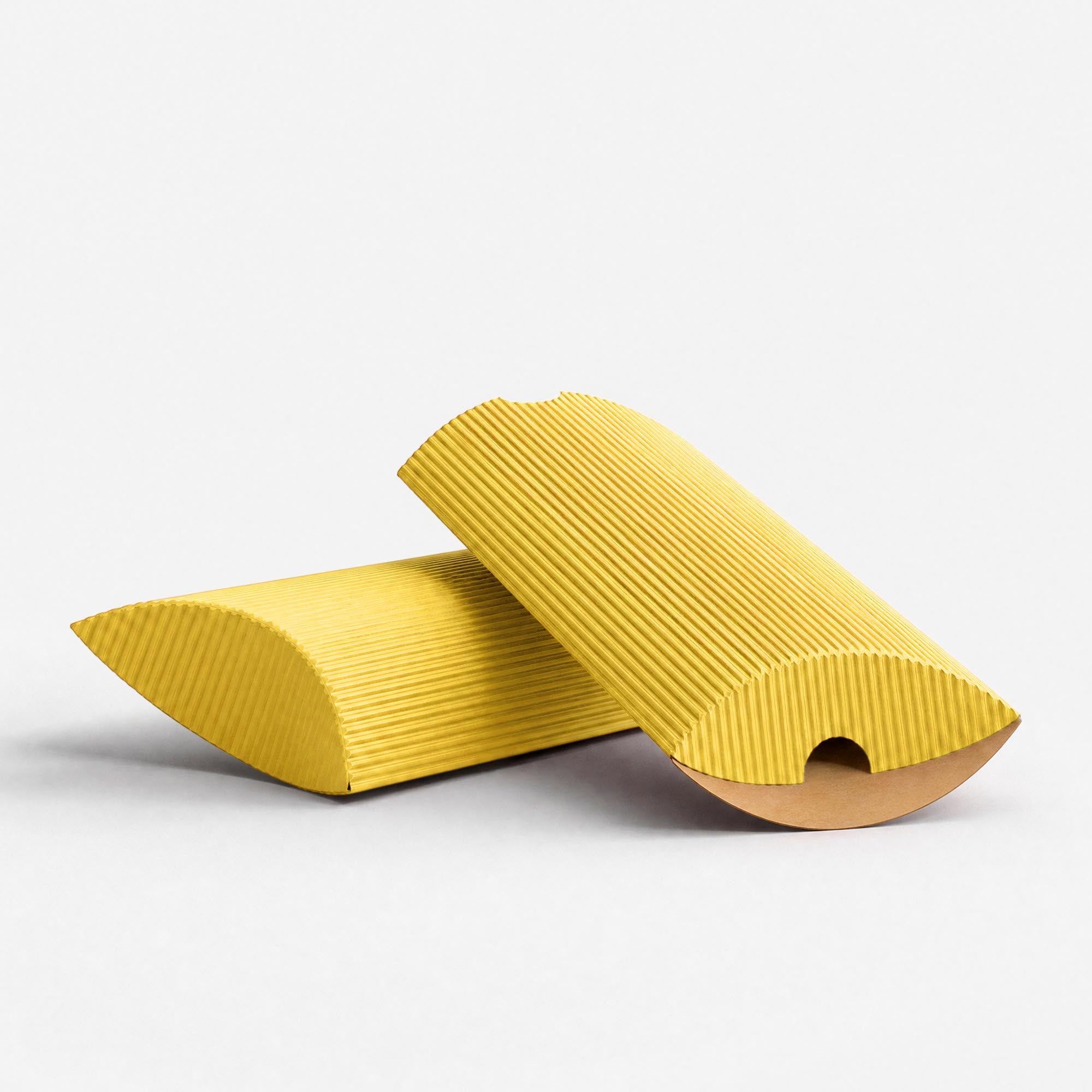 Gold Corrugated Pillow Boxes - DL - 110 x 220mm