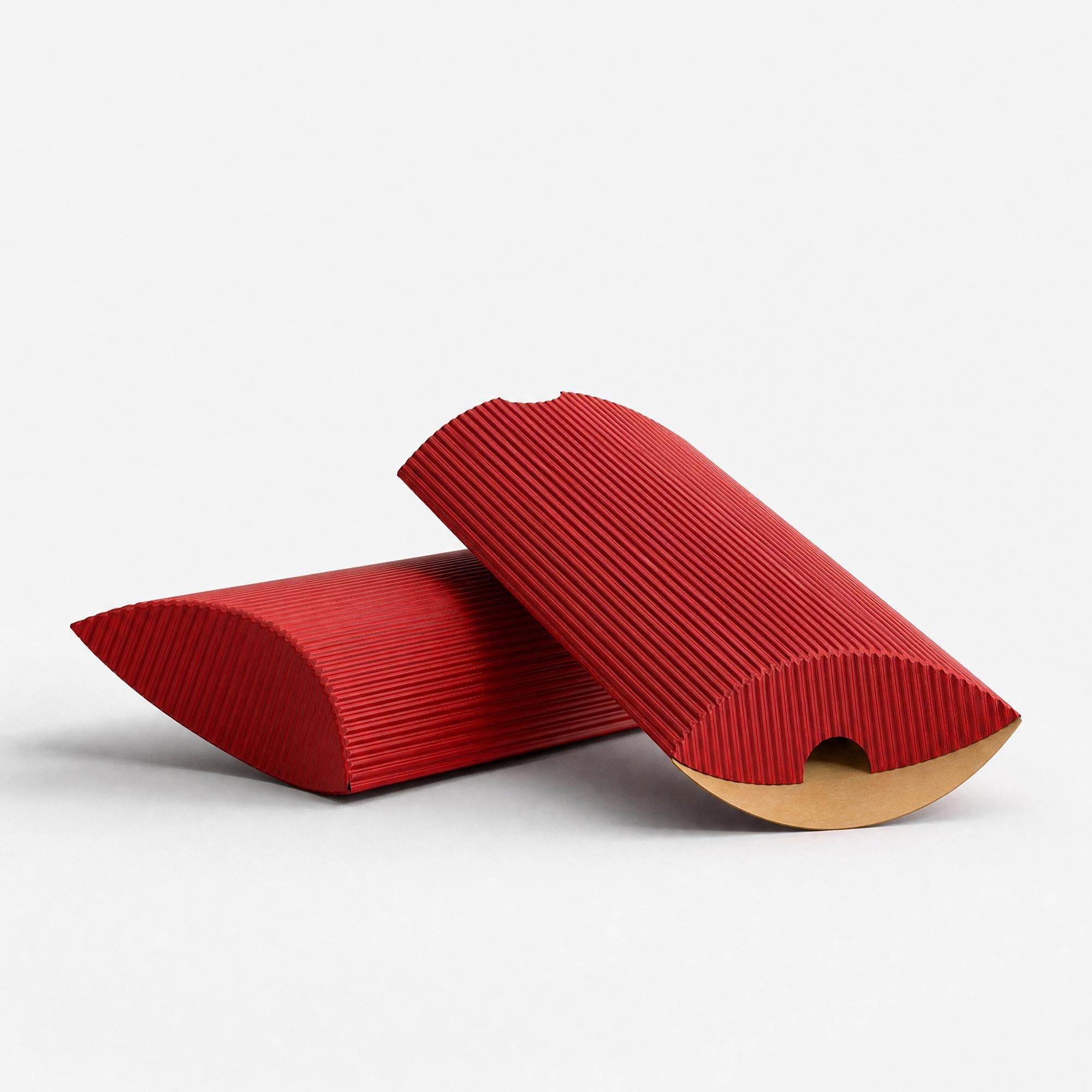 Red Corrugated Pillow Boxes - DL - 110 x 220mm