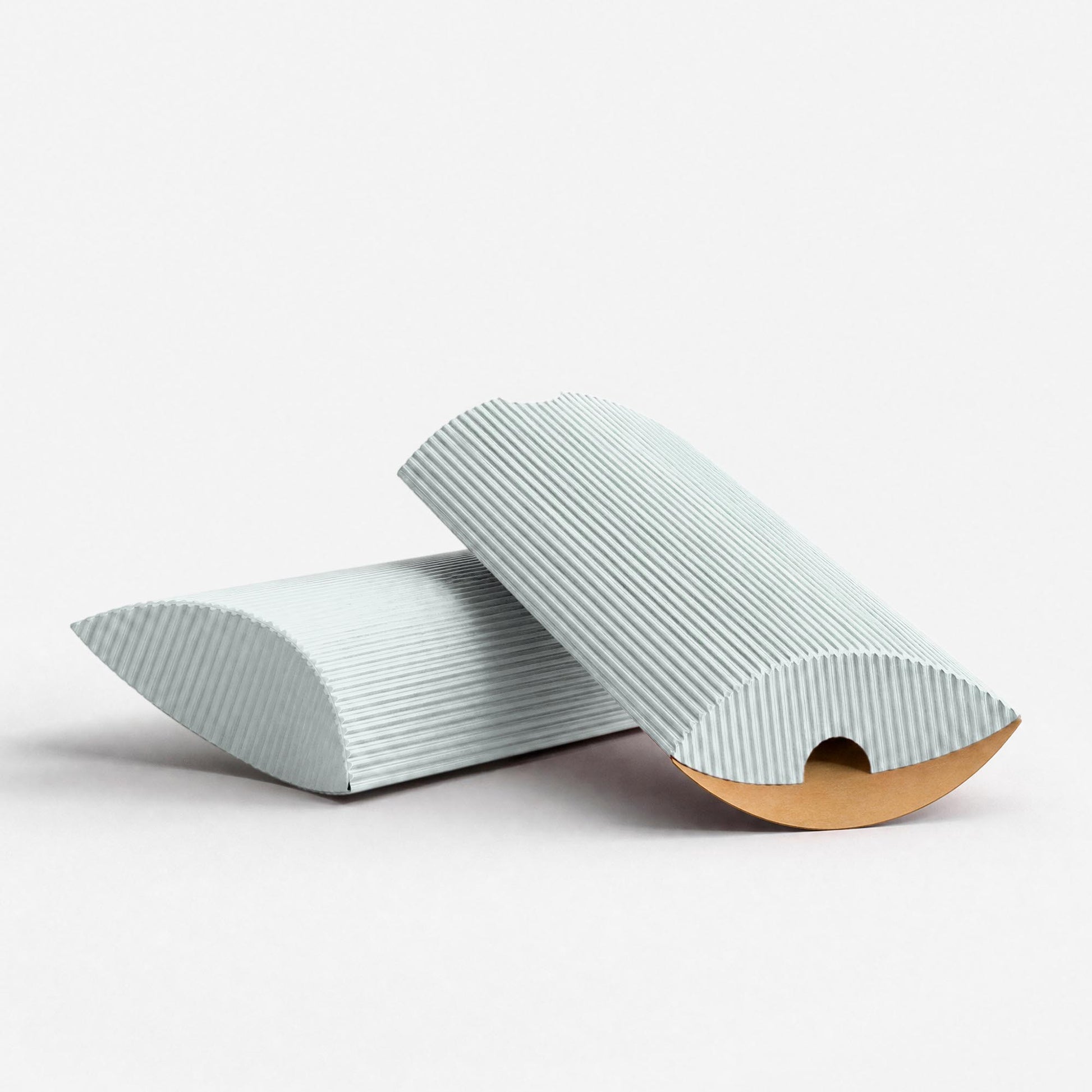 Silver Corrugated Pillow Boxes - DL - 110 x 220mm