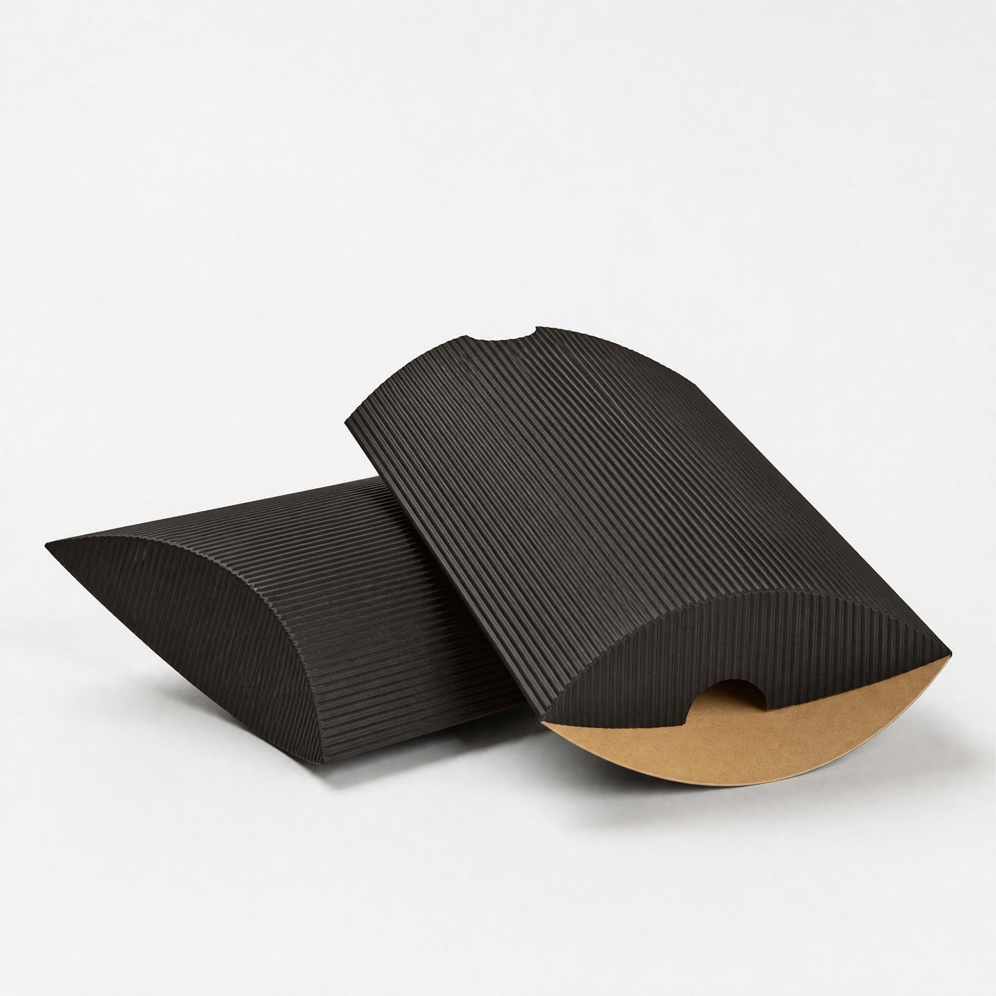 Black Corrugated Pillow Boxes - C6 - 114 x 162mm