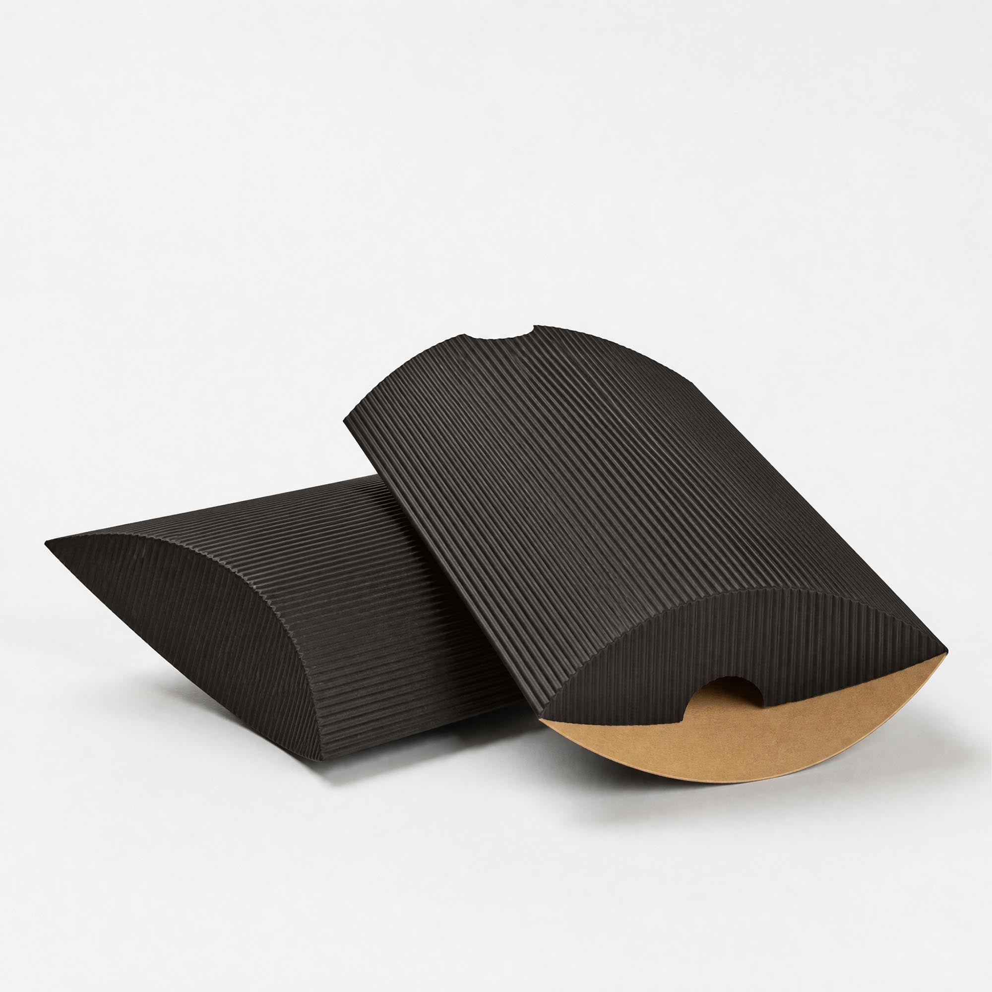 Black Corrugated Pillow Boxes - C6 - 114 x 162mm