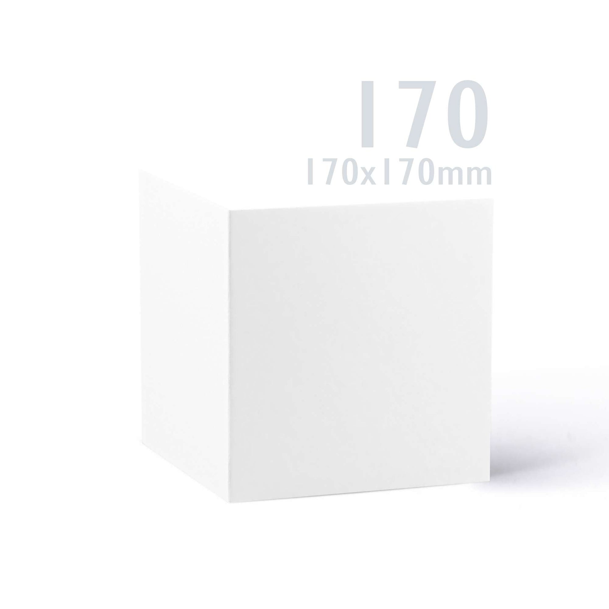 White V-Flap Envelope & Smooth Card Pack - 175 x 175 mm + 170 x 170 mm