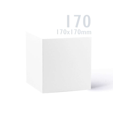 White V-Flap Envelope & Smooth Card Pack - 175 x 175 mm + 170 x 170 mm