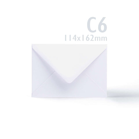 White Tri-Fold Oval Aperture Cards Pack -