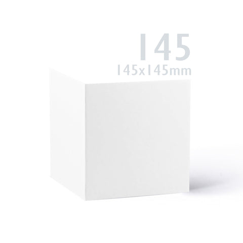White V-Flap Envelope & Smooth Card Pack - 155 x 155 mm + 145 x 145 mm