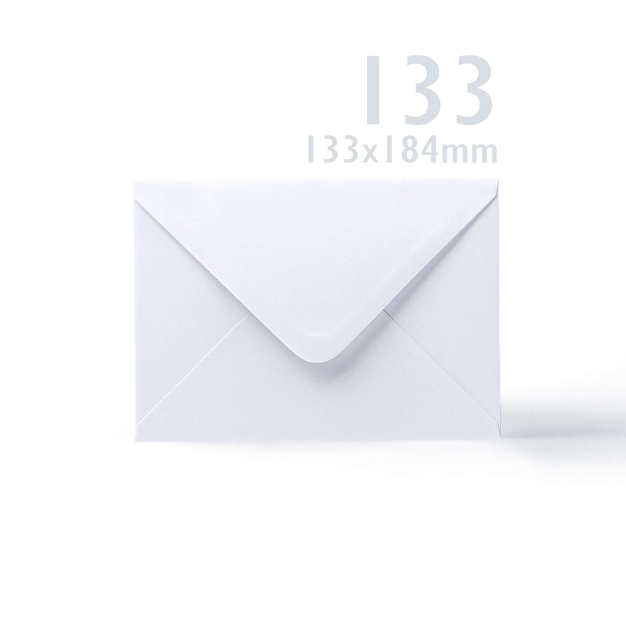 White V-Flap Envelope & Smooth Card Pack - 125 x 175 mm + 133 x 184 mm