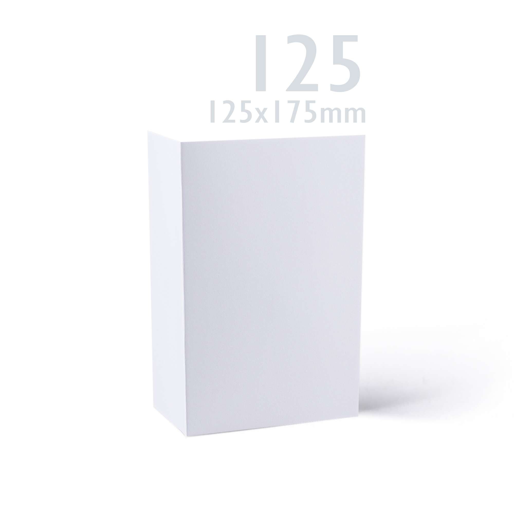 White V-Flap Envelope & Smooth Card Pack - 125 x 175 mm + 133 x 184 mm