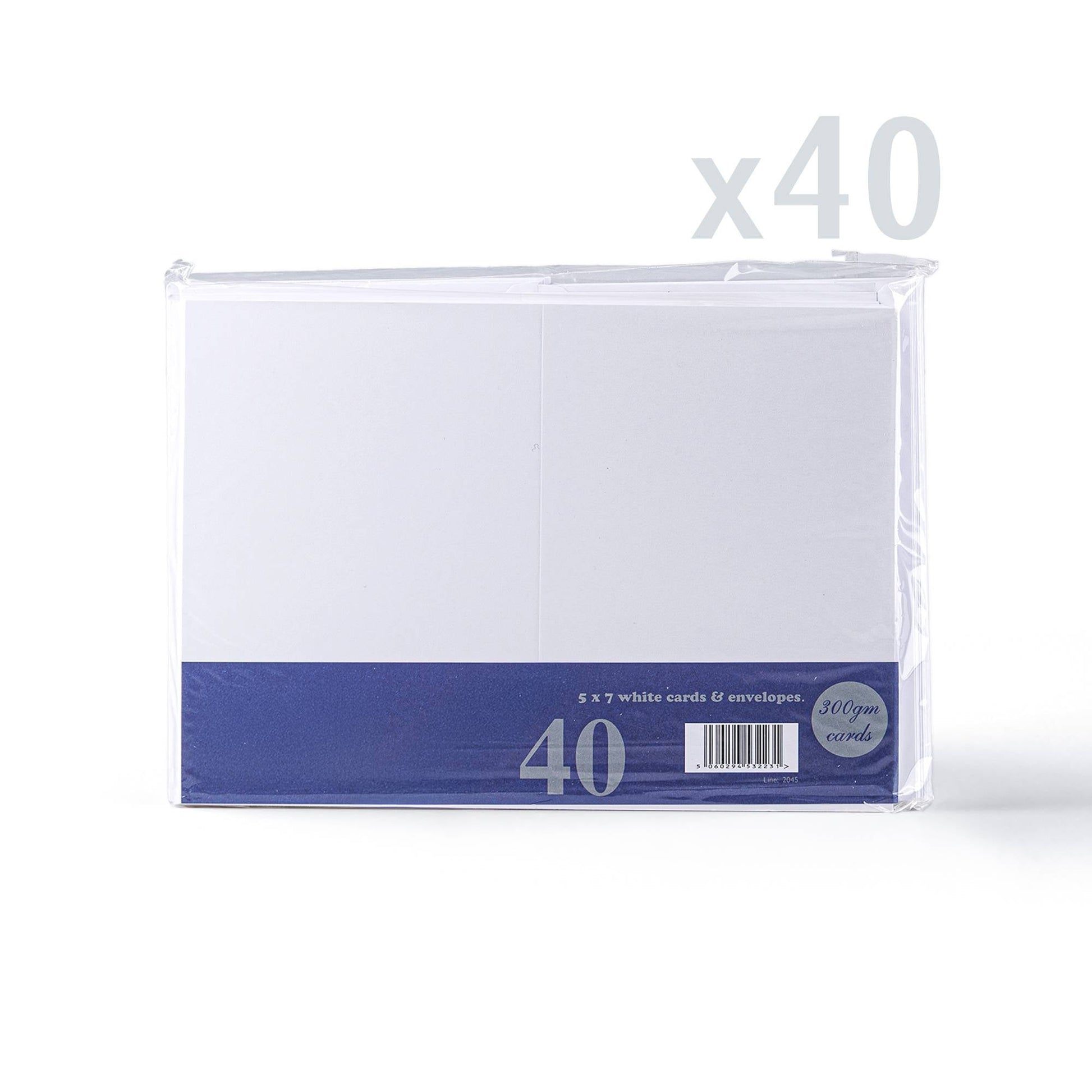 White V-Flap Envelope & Smooth Card Pack - 125 x 175 mm + 133 x 184 mm
