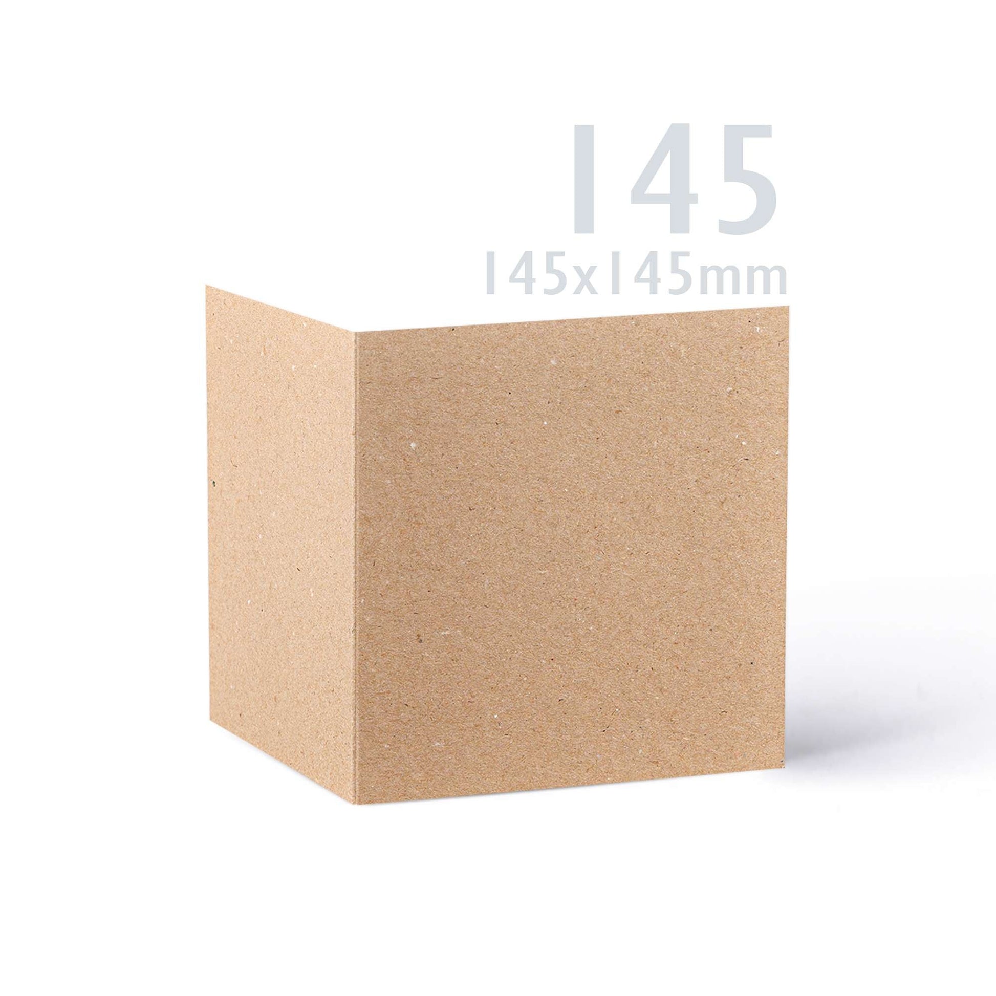 Kraft V-Flap Envelope & Kraft Card Pack - 155 x 155 mm + 145 x 145 mm