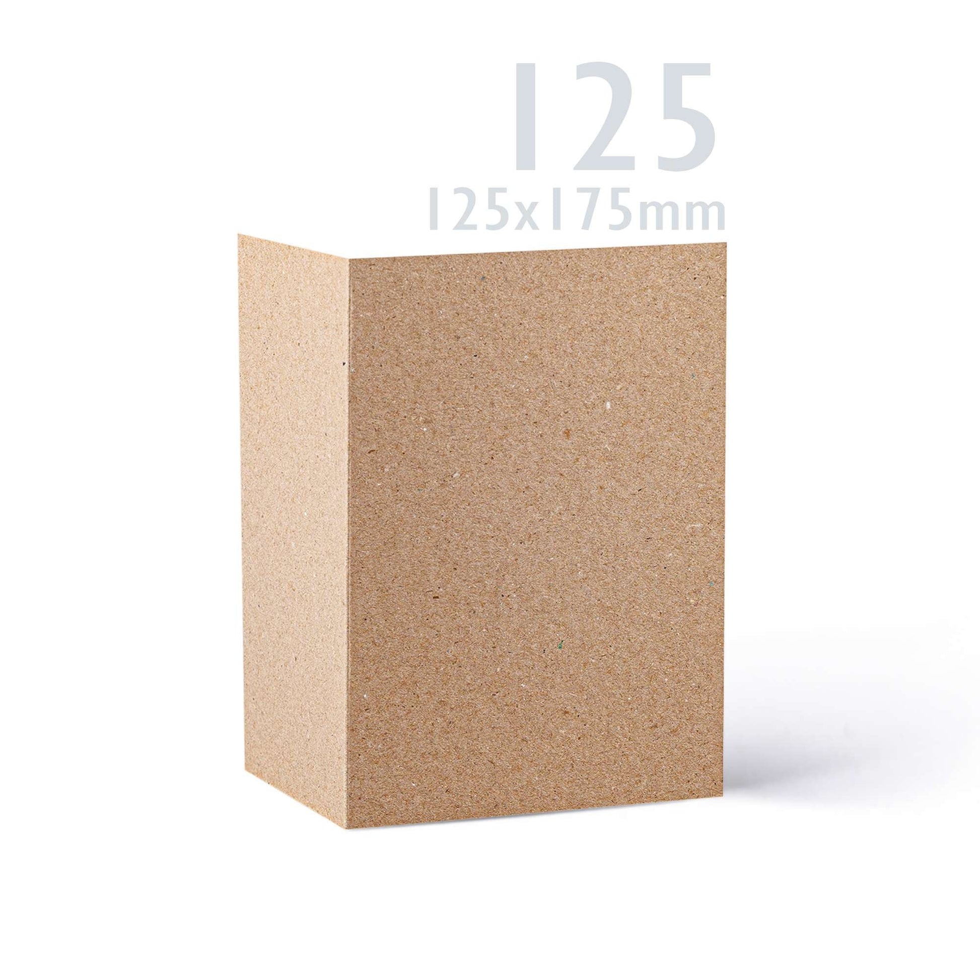 Kraft V-Flap Envelope & Kraft Card Pack - 133 x 184 mm + 125 x 175 mm