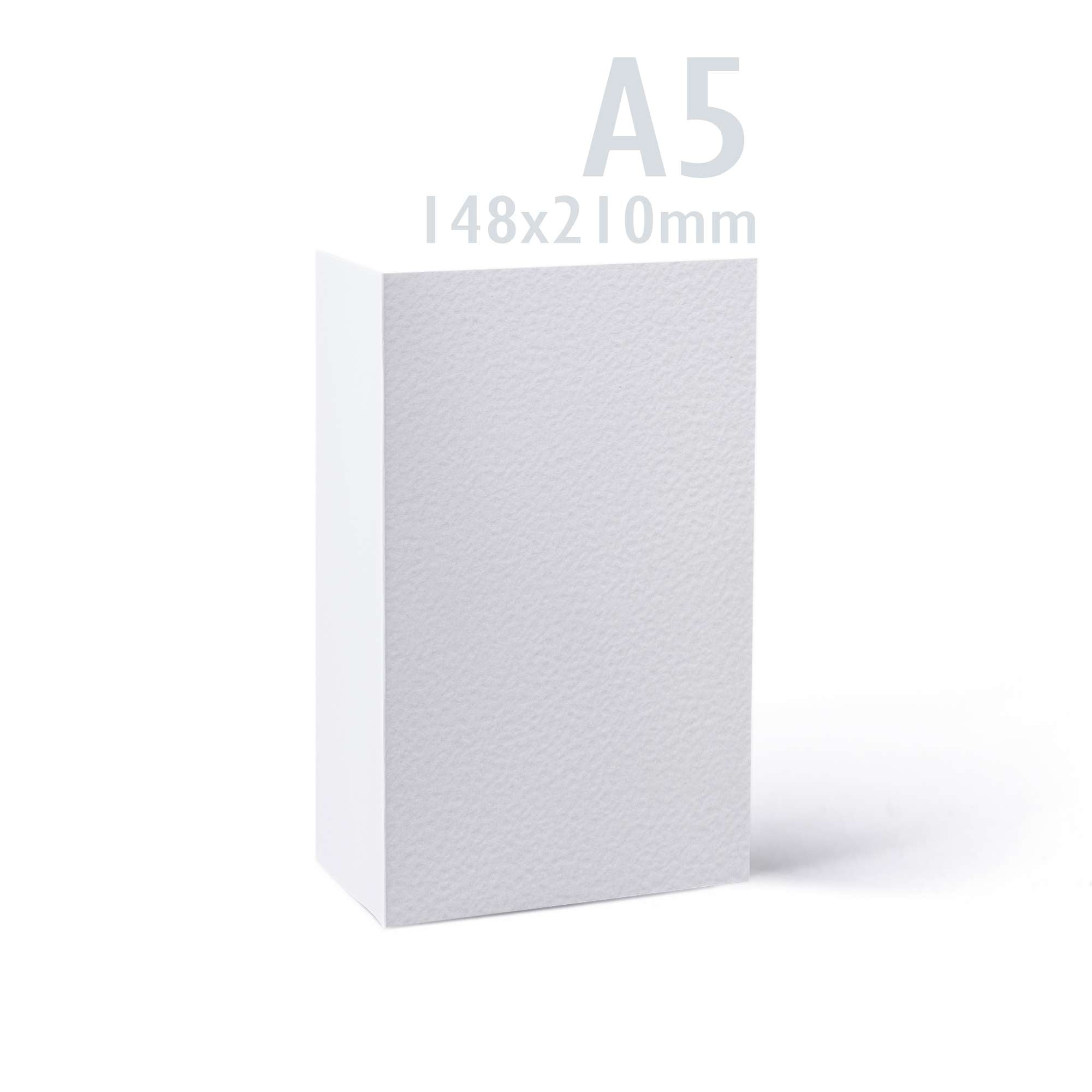 White V-Flap Envelope & Hammered Card Pack - White 162 x 229 mm + 148 x 210 mm