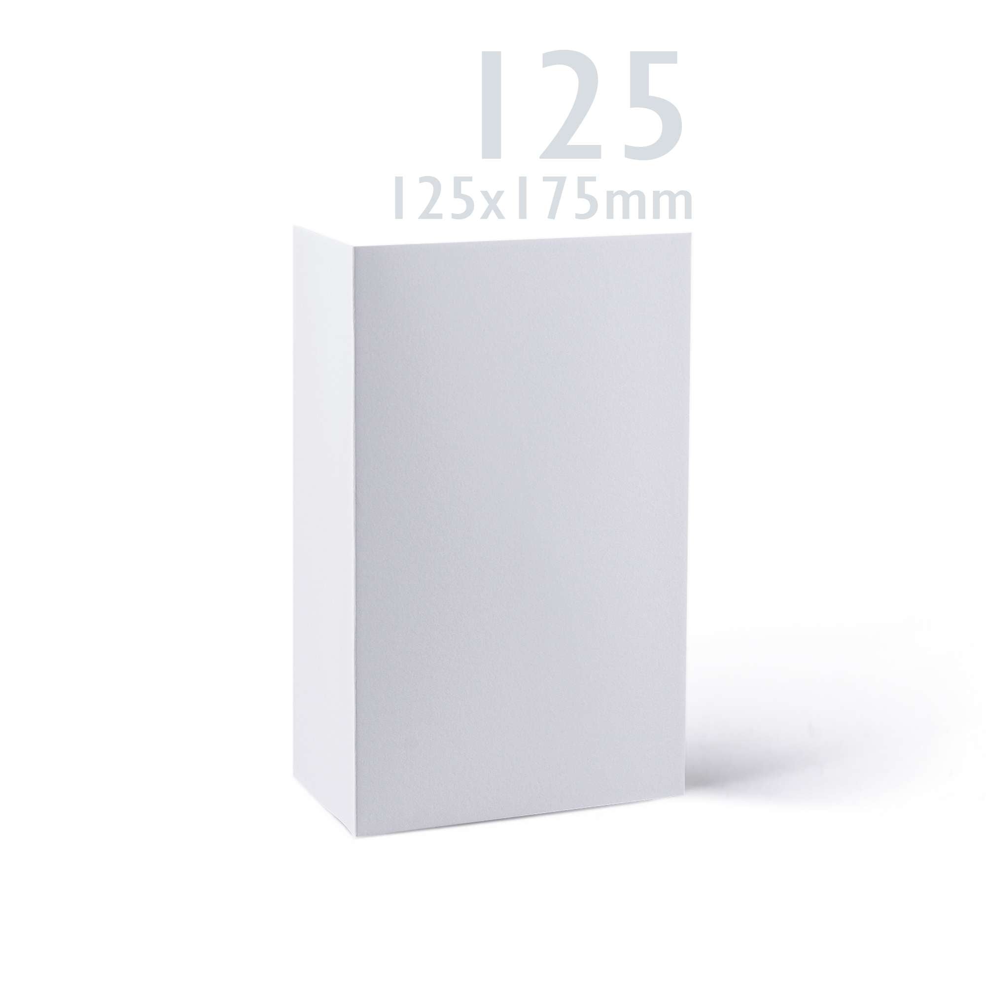 White V-Flap Envelope & Smooth Card Pack - 133 x 184 mm + 125 x 175 mm