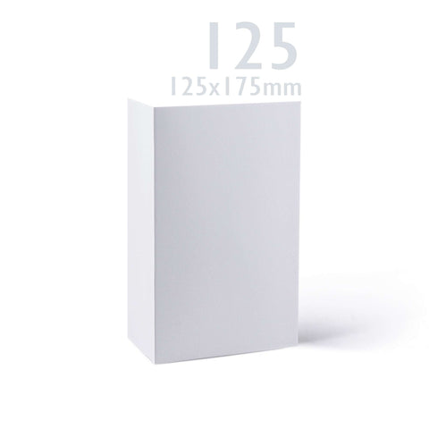 White V-Flap Envelope & Smooth Card Pack - 133 x 184 mm + 125 x 175 mm