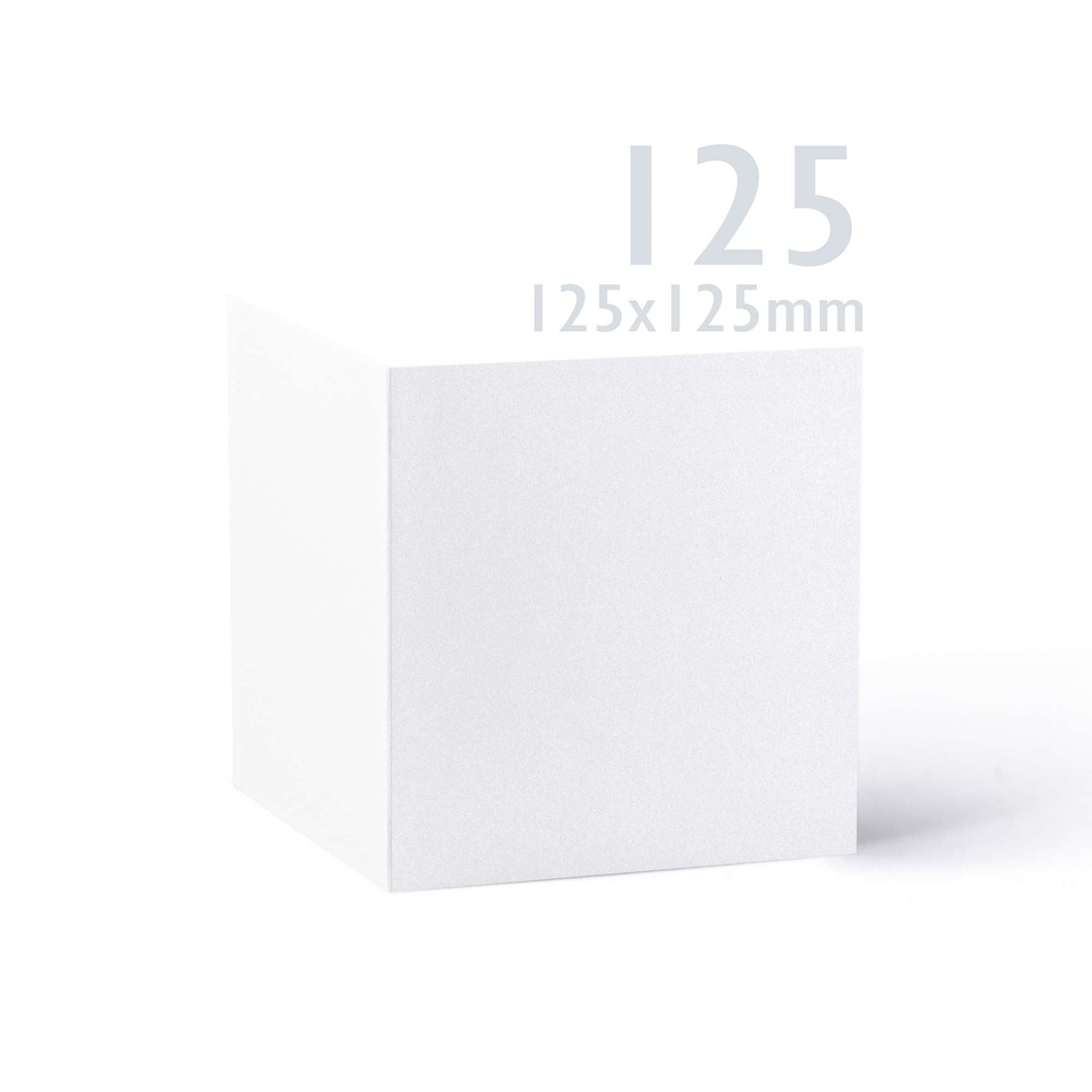 White V-Flap Envelope & Smooth Card Pack - 130 x 130 mm + 125 x 125 mm