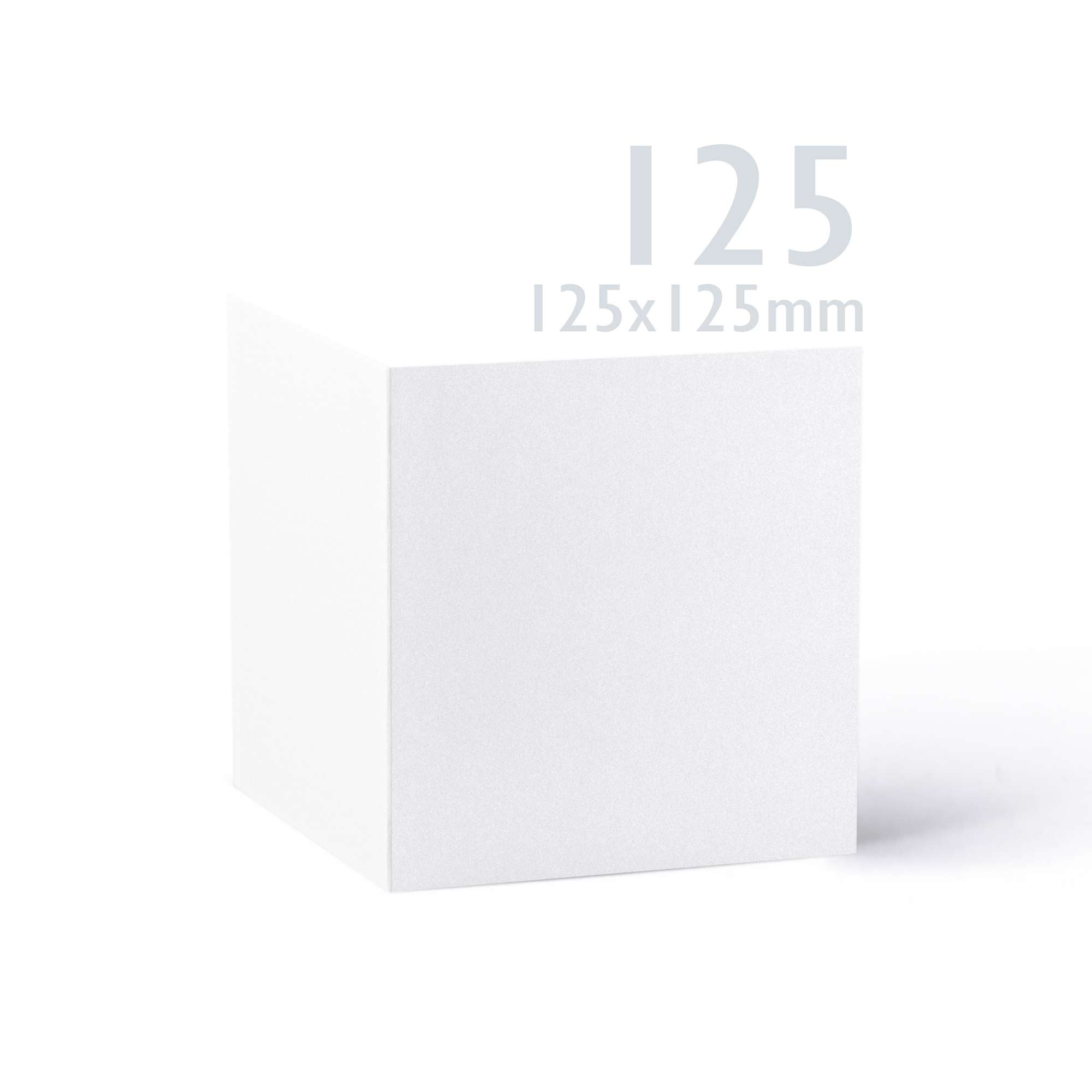 White V-Flap Envelope & Smooth Card Pack - 130 x 130 mm + 125 x 125 mm