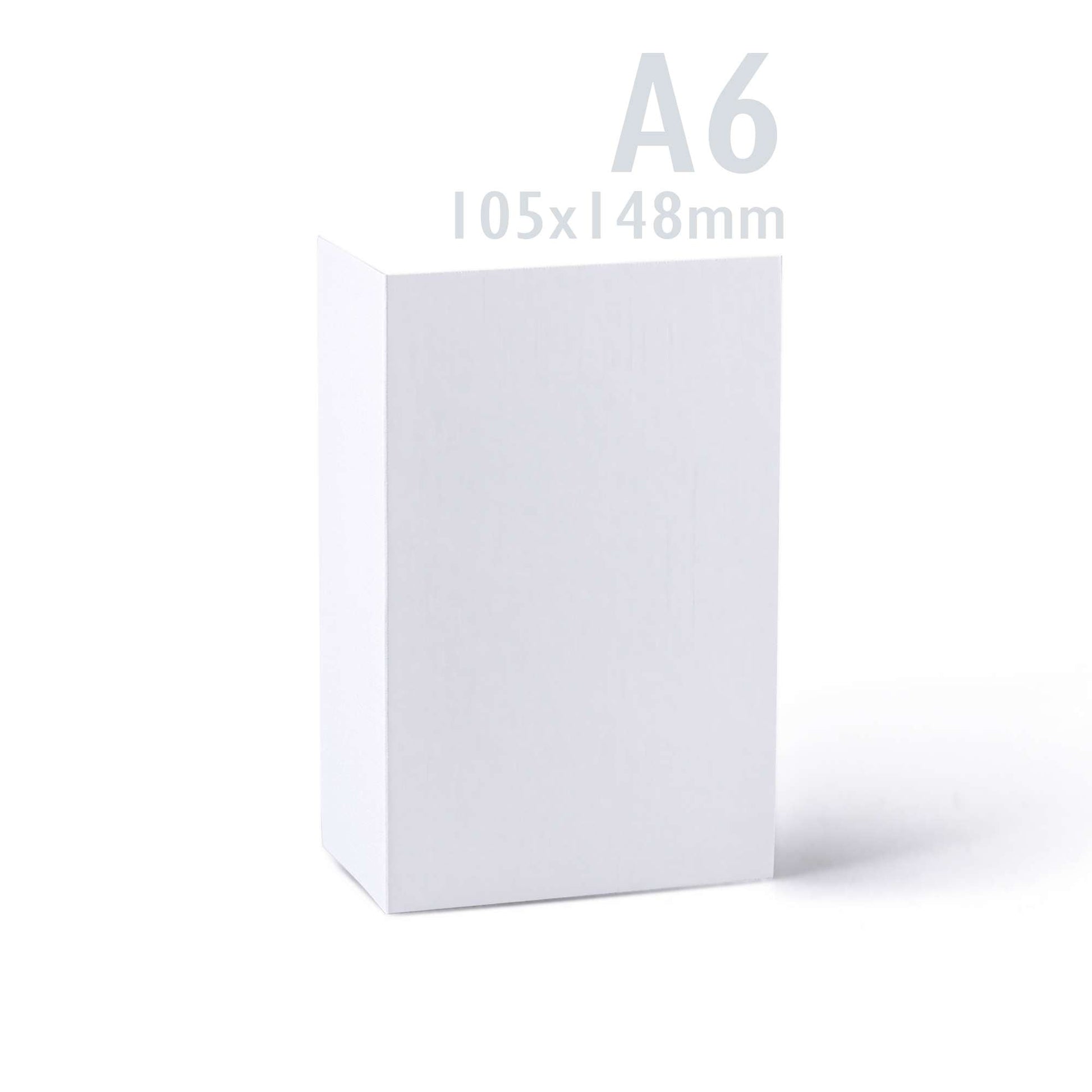 White V-Flap Envelope & Smooth Card Pack - 114 x 162 mm + 105 x 148 mm
