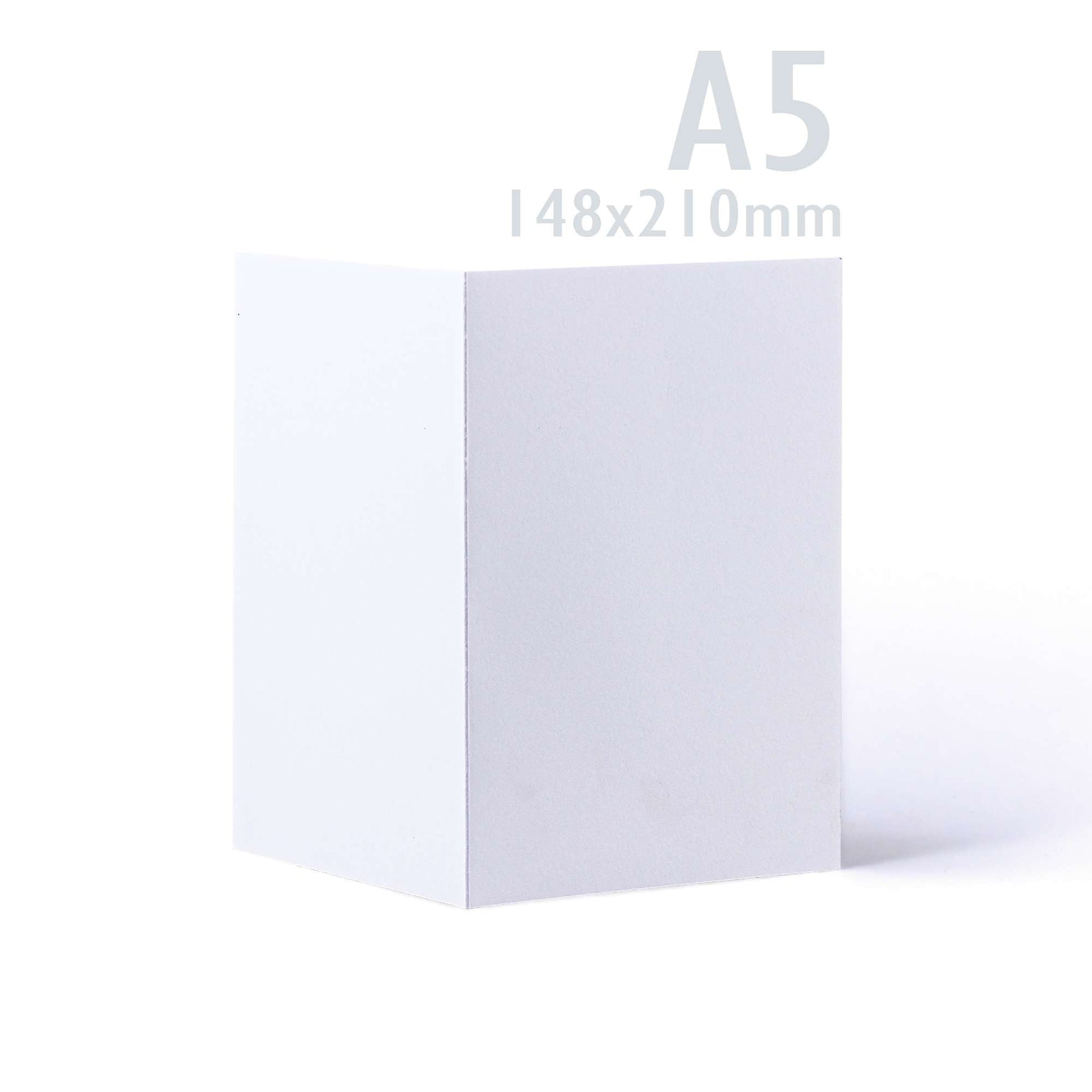 White V-Flap Envelope & Smooth Card Pack - 148 x 210 mm + 162 x 229 mm