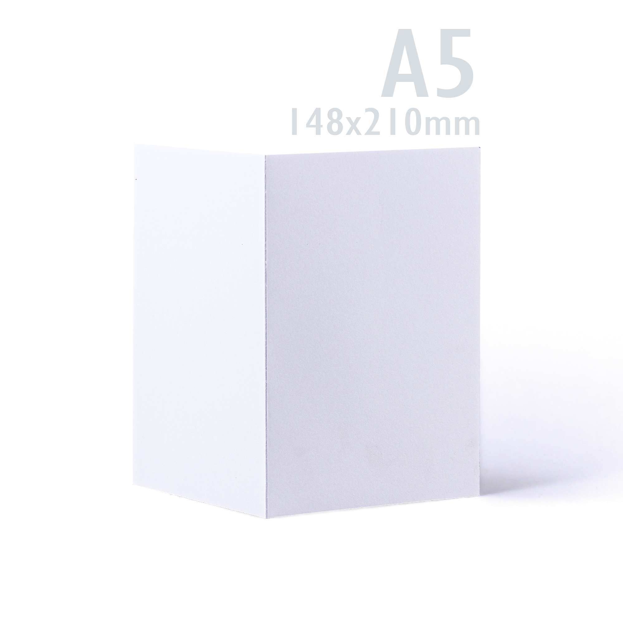 White V-Flap Envelope & Smooth Card Pack - 148 x 210 mm + 162 x 229 mm