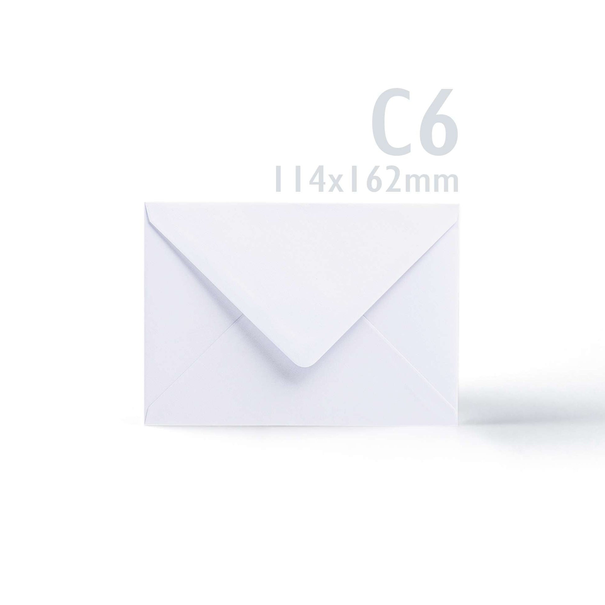 White V-Flap Envelope & Scalloped Card Pack - 114 x 162 mm + 105 x 148 mm
