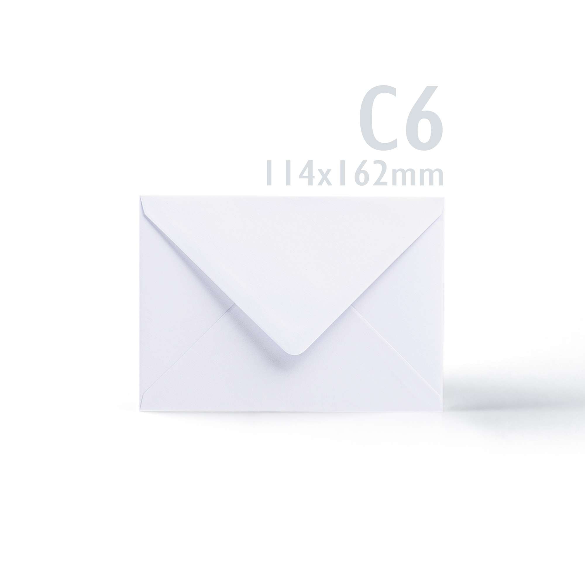 White V-Flap Envelope & Scalloped Card Pack - 114 x 162 mm + 105 x 148 mm