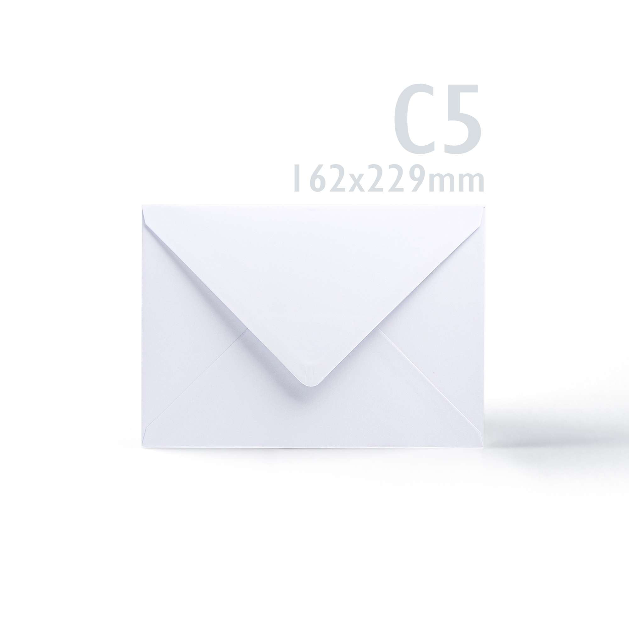 White V-Flap Envelope & Scalloped Card Pack - 162 x 229 mm + 148 x 210 mm