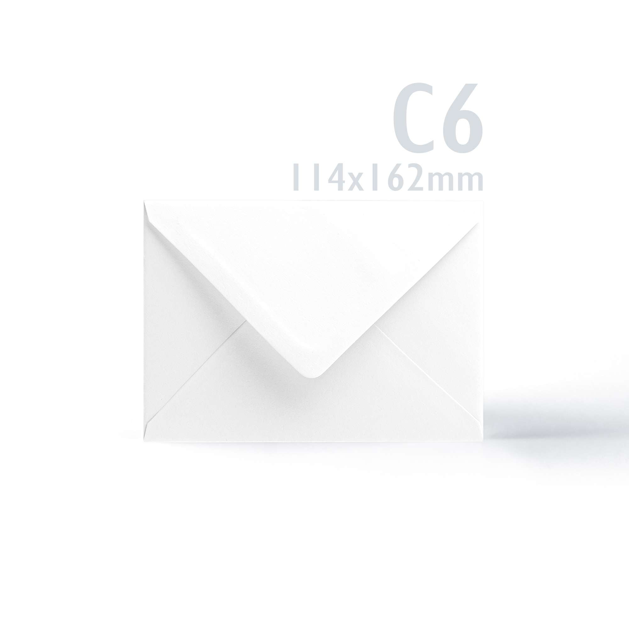 White V-Flap Envelope & Hammered Card Pack - White 114 x 162 mm + 105 x 148 mm