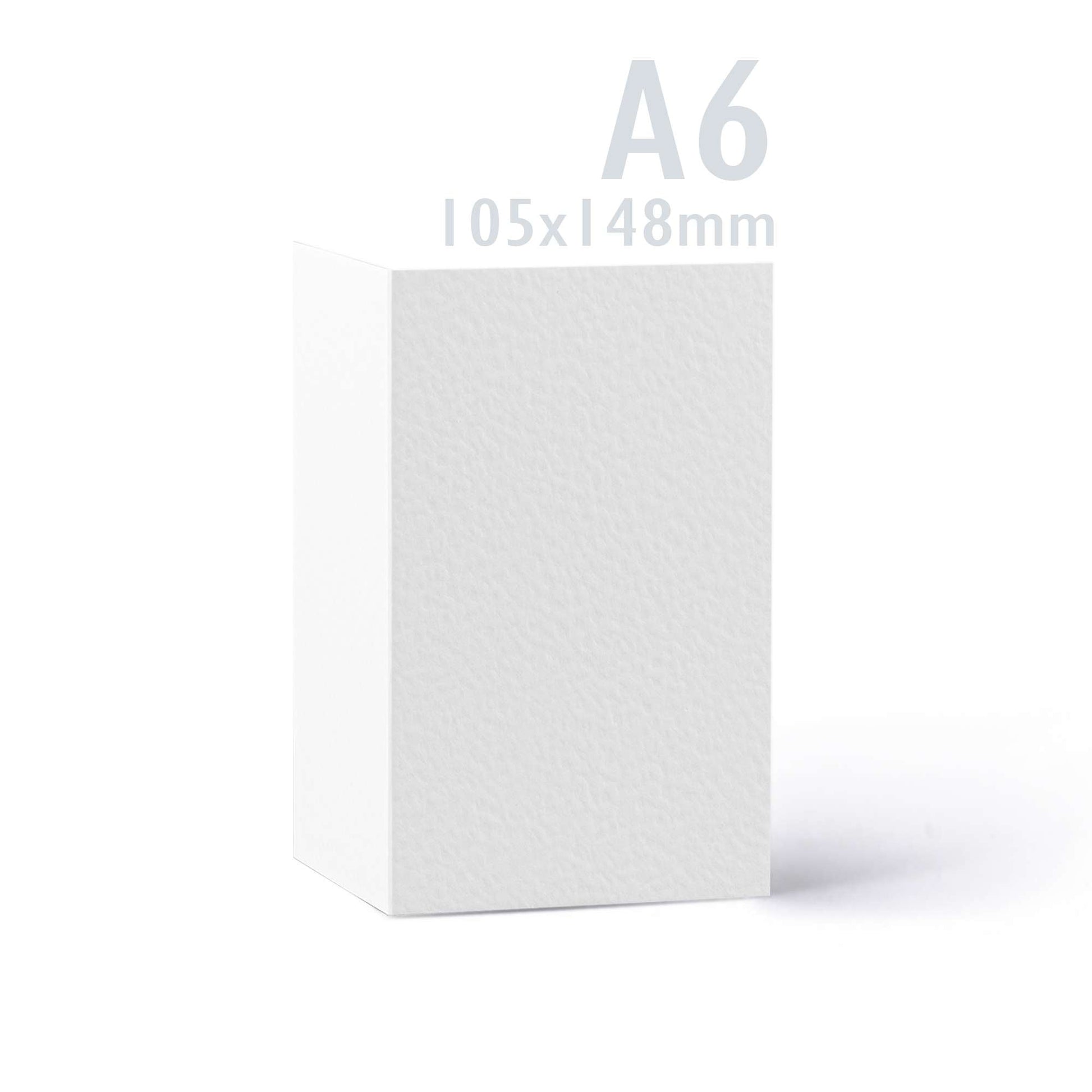 White V-Flap Envelope & Hammered Card Pack - White 114 x 162 mm + 105 x 148 mm