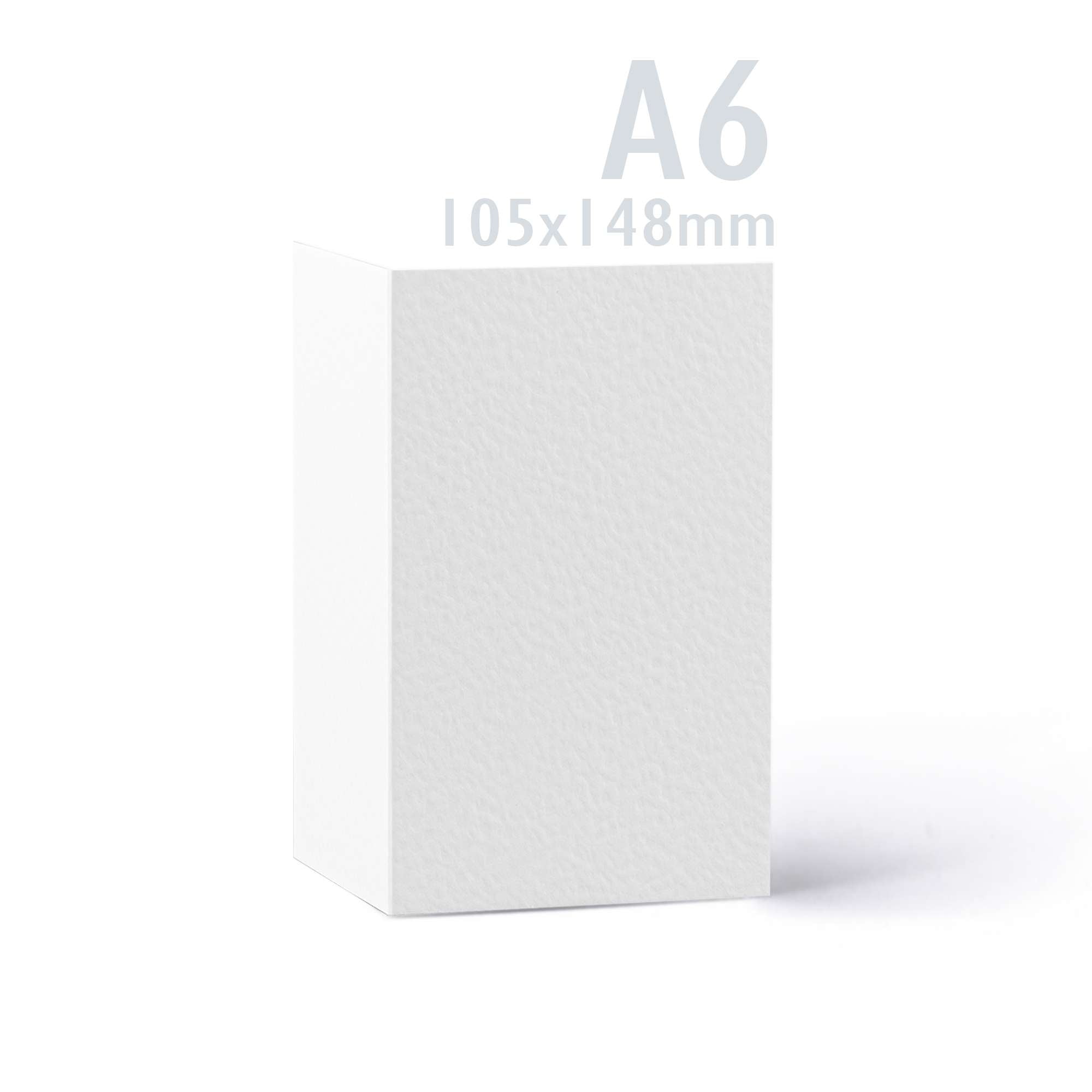 White V-Flap Envelope & Hammered Card Pack - White 114 x 162 mm + 105 x 148 mm