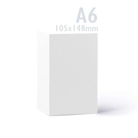 White V-Flap Envelope & Hammered Card Pack - White 114 x 162 mm + 105 x 148 mm