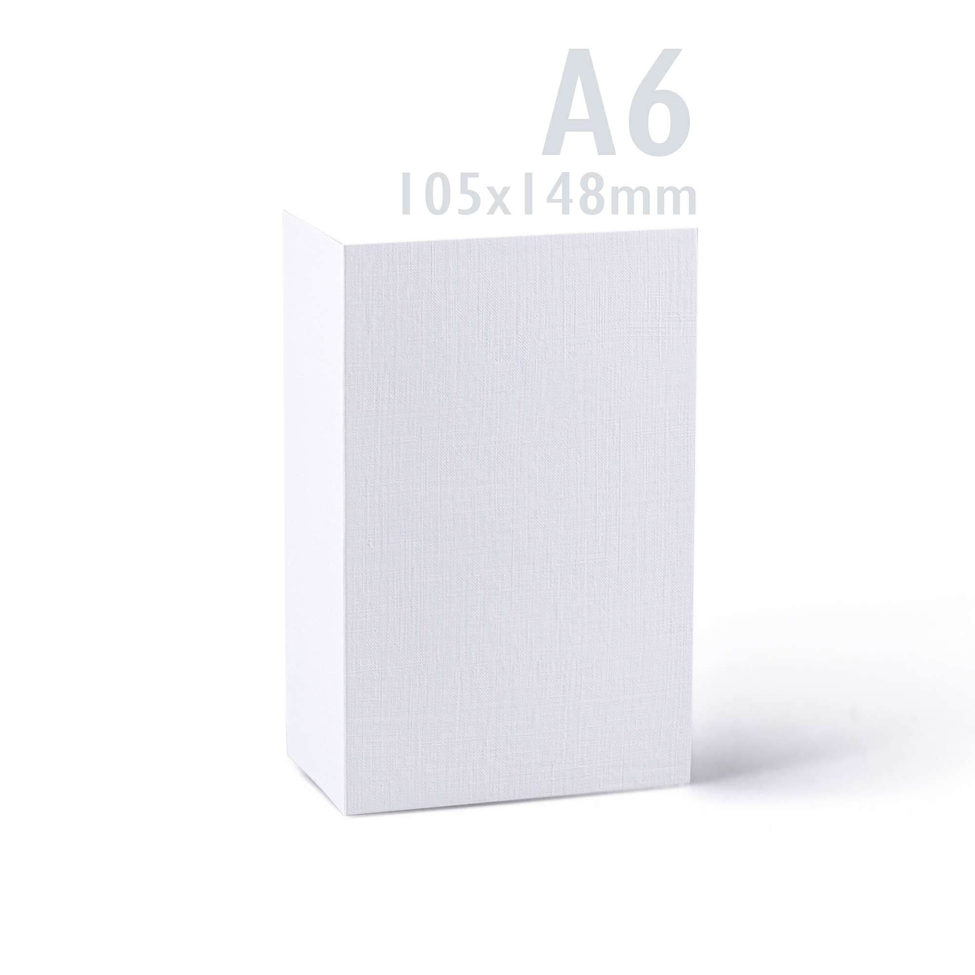 White V-Flap Envelope & Linen Card Pack - White 114 x 162 mm + 105 x 148 mm