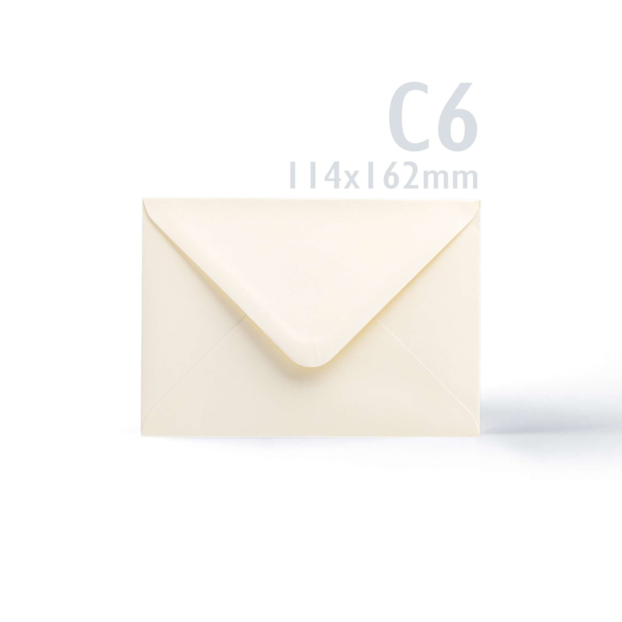 White V-Flap Envelope & Linen Card Pack - Ivory 114 x 162 mm + 105 x 148 mm