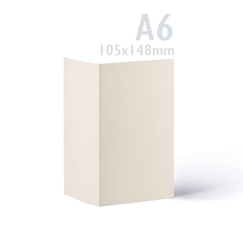 White V-Flap Envelope & Linen Card Pack - Ivory 114 x 162 mm + 105 x 148 mm
