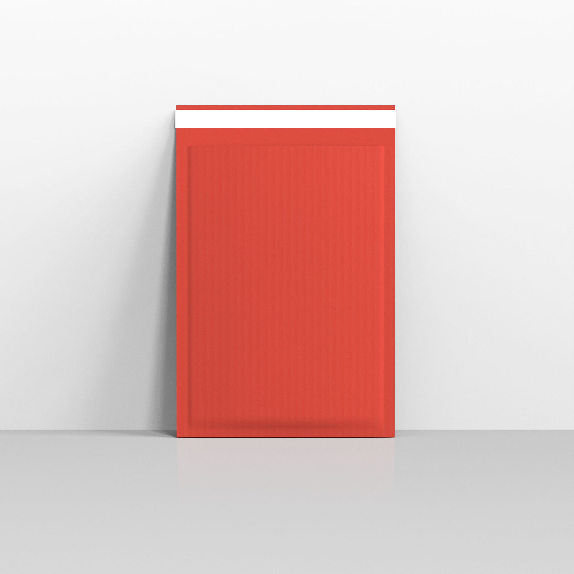 Red Corrugated Paper Bubble Bag Mailers - 340 x 240mm