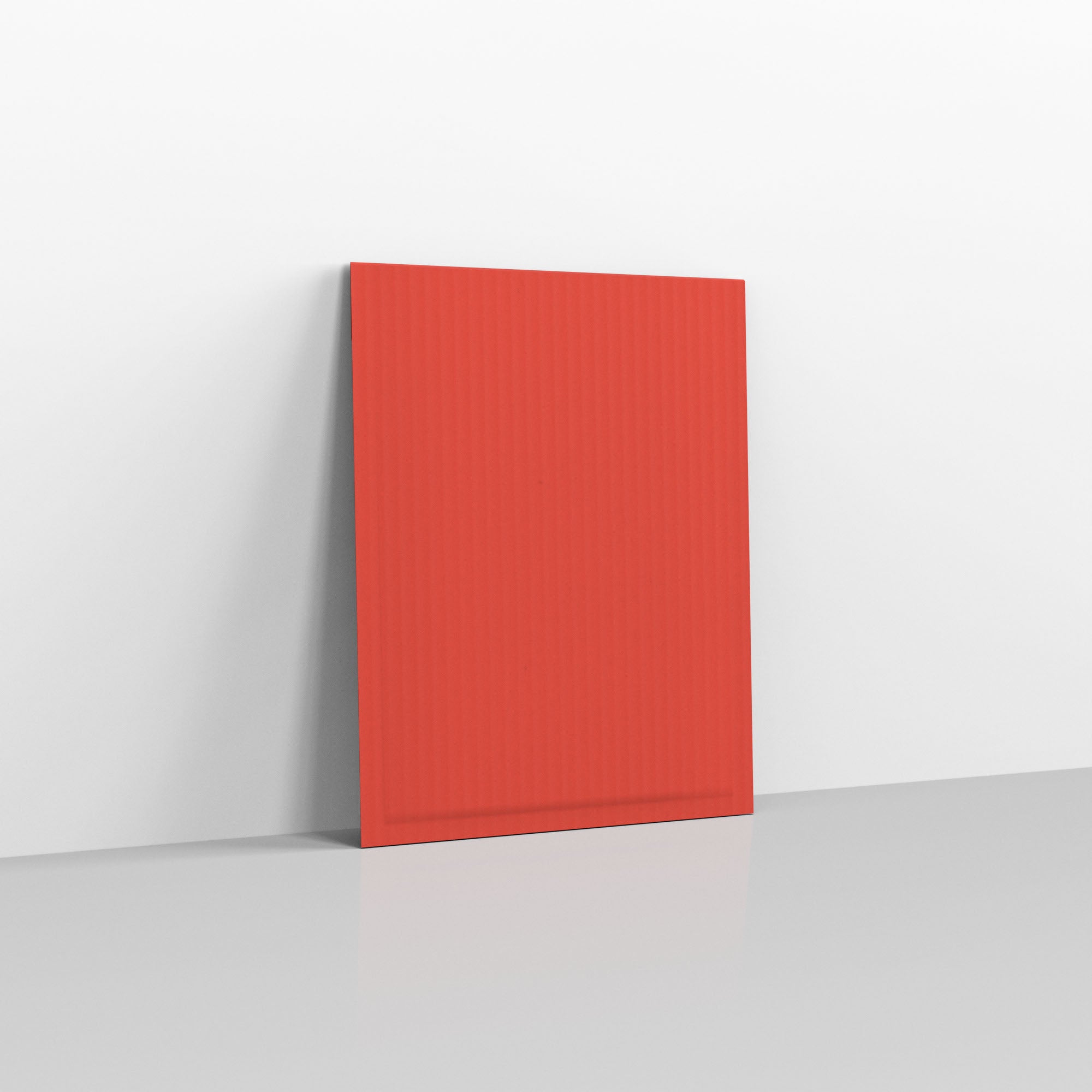 Red Corrugated Paper Bubble Bag Mailers - 340 x 240mm