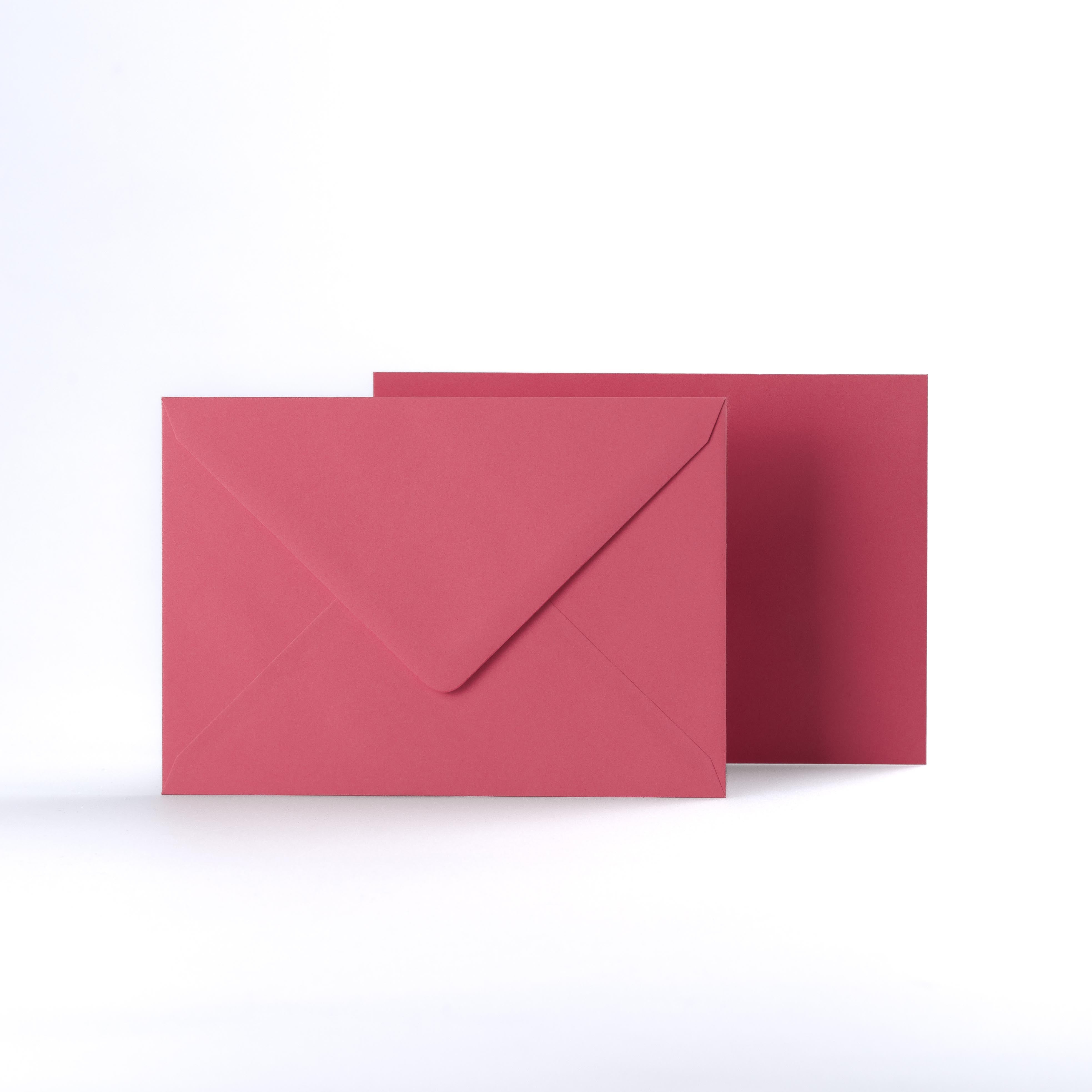 Bright Pink Coloured Gummed V Flap Envelopes - 125 x 175mm