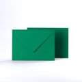 Dark Green Coloured Gummed V Flap Envelopes - 125 x 175mm