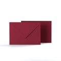 Dark Red Coloured Gummed V Flap Envelopes - 125 x 175mm