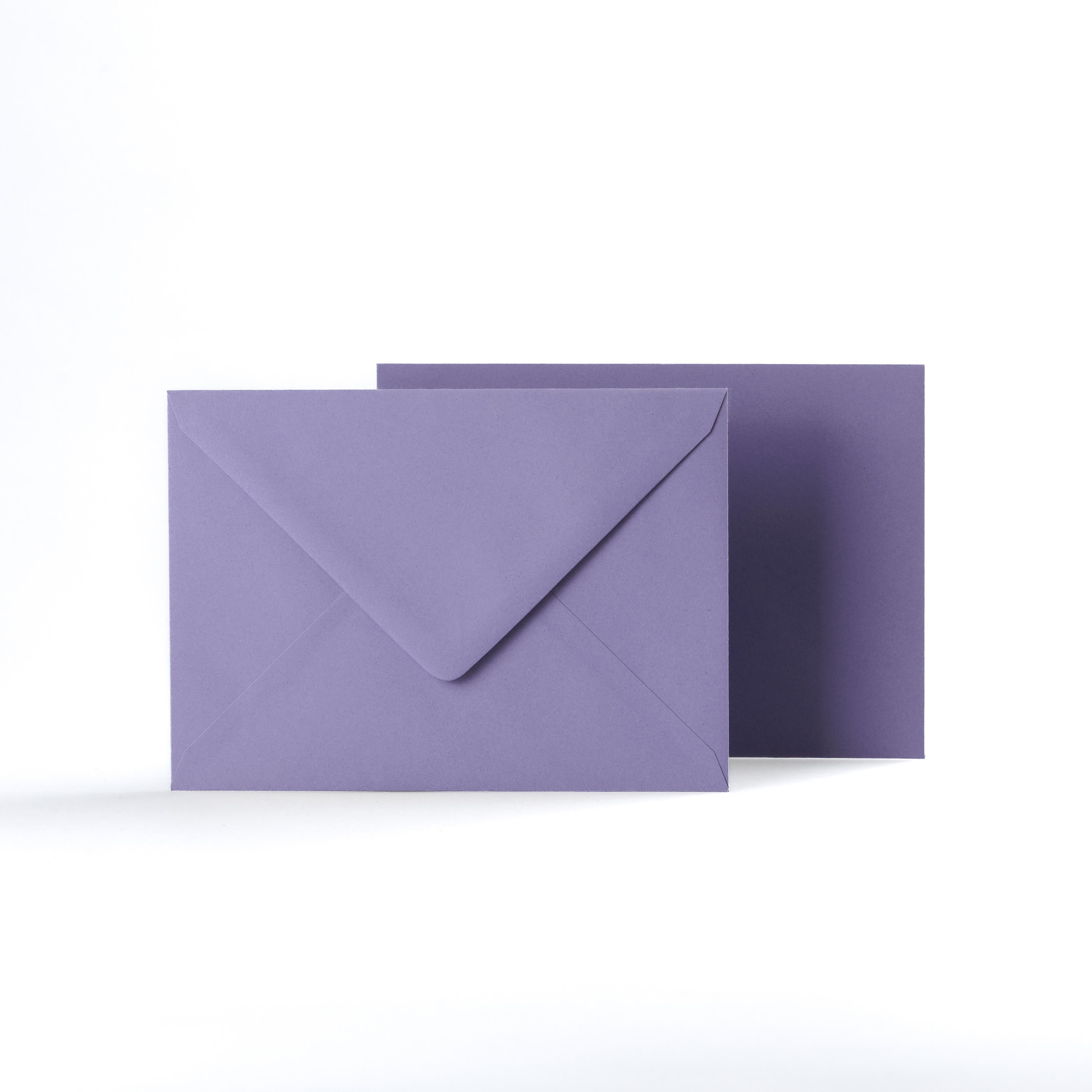 Purple Coloured Gummed V Flap Envelopes - 120gsm 125 x 175mm