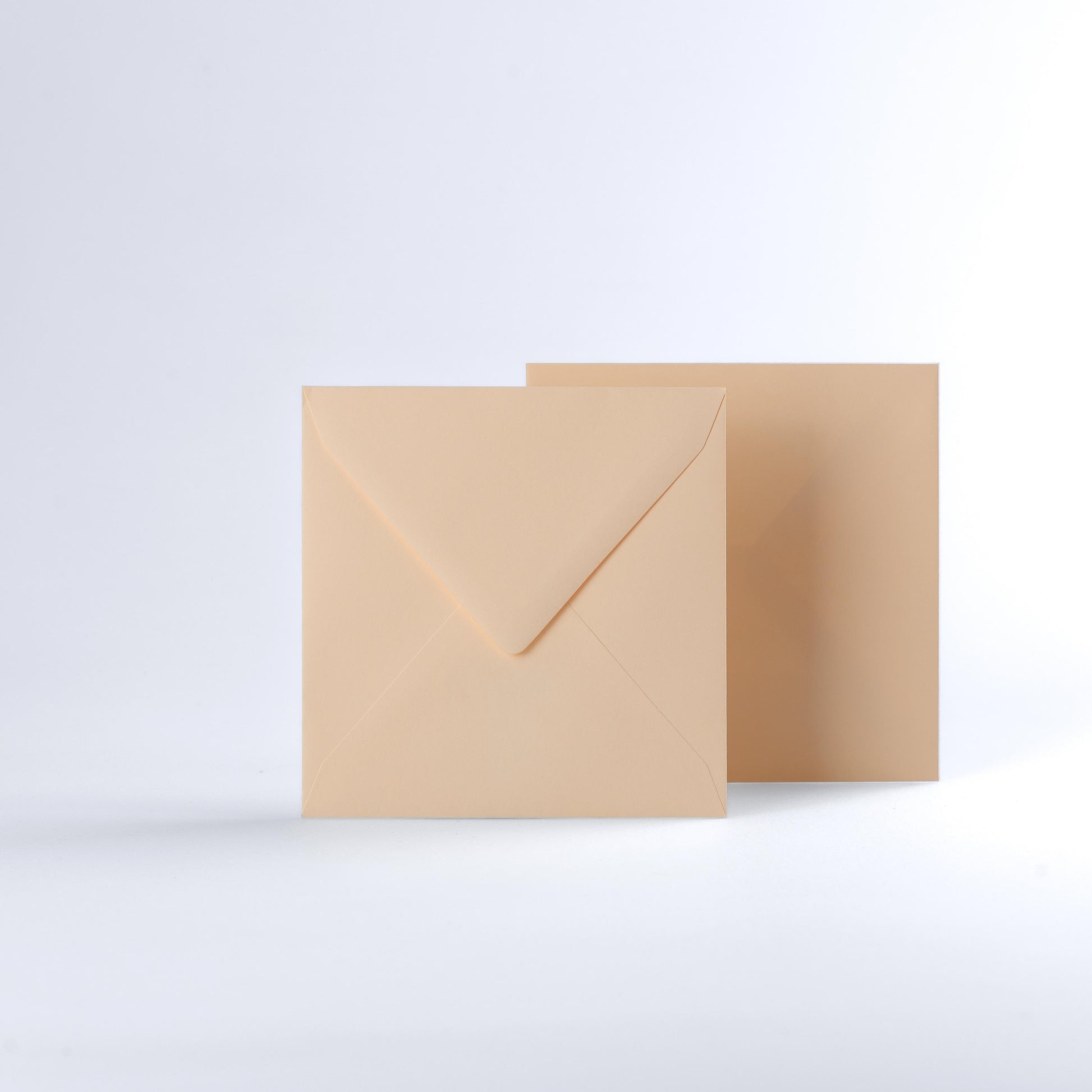 Magnolia Coloured Gummed V Flap Envelopes - Square - 130 x 130mm