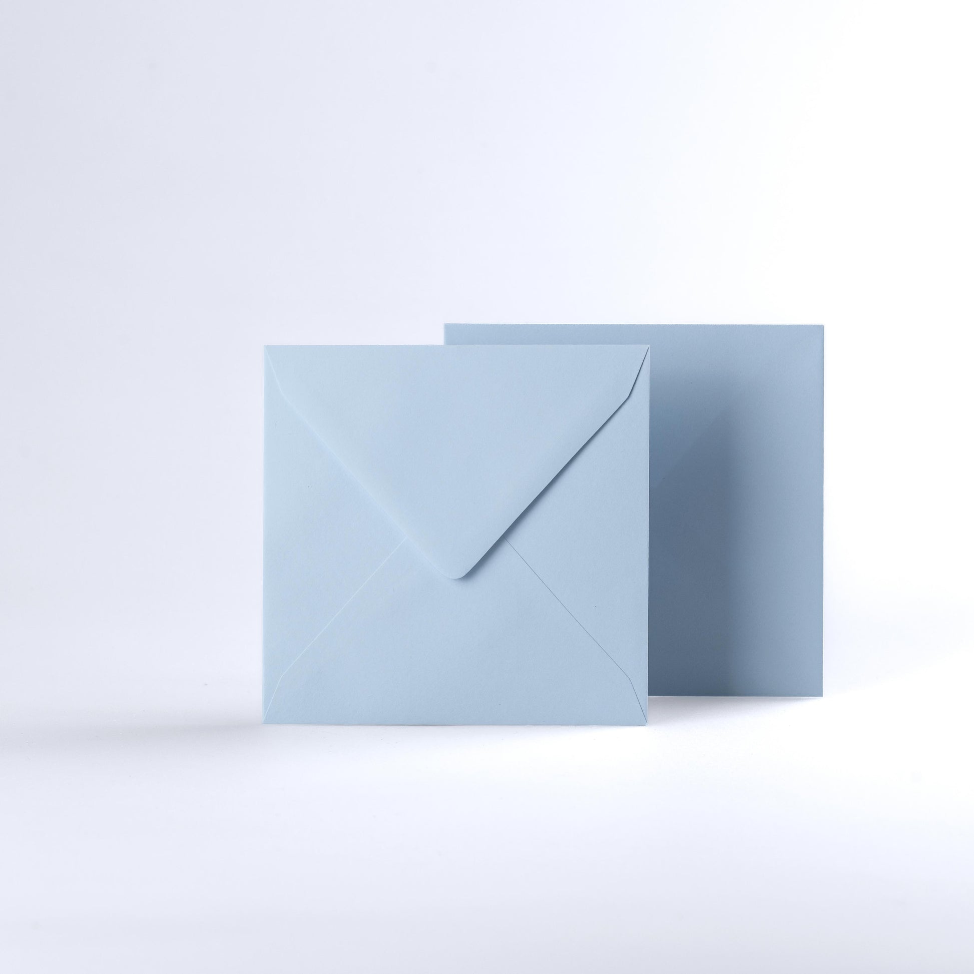 Pale Blue Coloured Gummed V Flap Envelopes - Square - 130 x 130mm